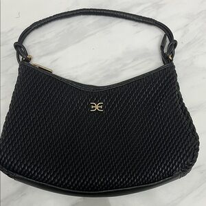 Sam Edelman Black Textured Shoulder Bag